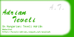 adrian teveli business card